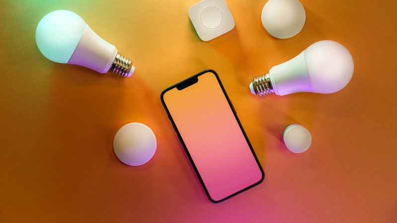 Slimme lamp met kleurverlichting voor smart home gebruik